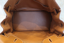 画像をギャラリービューアに読み込む, HERMES/エルメス バーキン35 トゴ ゴールド □K刻印 ハンドバッグ 800070086