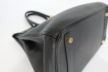 将图片加载到图库查看器,HERMES BIRKIN 30 Togo leather Black □I刻印 Hand bag 800100062