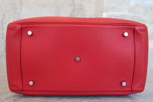 Load image into Gallery viewer, HERMES LINDY 34 Clemence leather Rouge casaque □P Engraving Shoulder bag 700070173