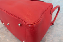 Load image into Gallery viewer, HERMES LINDY 34 Clemence leather Rouge casaque □P Engraving Shoulder bag 700070173