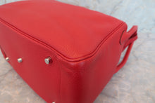 Load image into Gallery viewer, HERMES LINDY 34 Clemence leather Rouge casaque □P Engraving Shoulder bag 700070173