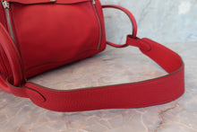 Load image into Gallery viewer, HERMES LINDY 34 Clemence leather Rouge casaque □P Engraving Shoulder bag 700070173