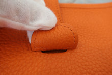 Load image into Gallery viewer, HERMES EVELYNE 3PM Clemence leather Orange □P Engraving Shoulder bag 800080193