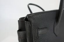 将图片加载到图库查看器,HERMES BIRKIN 30 Togo leather Black □I刻印 Hand bag 800100062