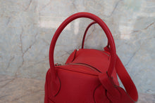 Load image into Gallery viewer, HERMES LINDY 34 Clemence leather Rouge casaque □P Engraving Shoulder bag 700070173