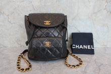 画像をギャラリービューアに読み込む, CHANEL/シャネル マトラッセチェーンリュック ラムスキン ブラック/ゴールド金具 リュック 800040022
