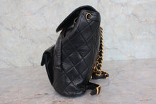 画像をギャラリービューアに読み込む, CHANEL/シャネル マトラッセチェーンリュック ラムスキン ブラック/ゴールド金具 リュック 800040022