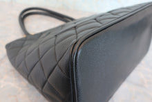 Load image into Gallery viewer, CHANEL Medallion Tote Caviar skin Black/Gold hadware Tote bag 800080025