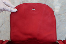Load image into Gallery viewer, HERMES LINDY 34 Clemence leather Rouge casaque □P Engraving Shoulder bag 700070173