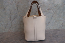 画像をギャラリービューアに読み込む, HERMES/エルメス ピコタンロックエクラMM トリヨンクレマンス/ヴォースイフト ナタ/セサミ Z刻印 ハンドバッグ 800010085