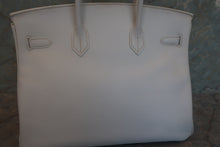 Load image into Gallery viewer, HERMES BIRKIN 35 Epsom leather White □K Engraving Hand bag 700070126