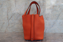 將圖片載入圖庫檢視器 HERMES/エルメス ピコタンロックPM トリヨンクレマンス オレンジポピー A刻印 ハンドバッグ 700050225
