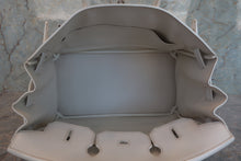 Load image into Gallery viewer, HERMES BIRKIN 35 Epsom leather White □K Engraving Hand bag 700070126