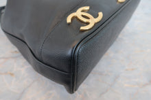 将图片加载到图库查看器,CHANEL/香奈儿 三C 链条包 荔枝皮 Black/Gold hadware(黑色/金色金属) 肩背包 800040029