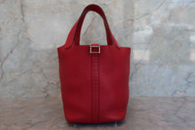 画像をギャラリービューアに読み込む, HERMES/エルメス ピコタンロックPM トリヨンクレマンス ルージュカザック A刻印 ハンドバッグ 700070138