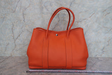 將圖片載入圖庫檢視器 HERMES/エルメス ガーデンパーティPM カントリー オレンジポピー □R刻印 トートバッグ 800010082