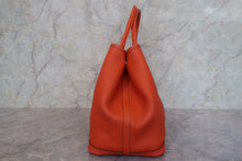 將圖片載入圖庫檢視器 HERMES/エルメス ガーデンパーティPM カントリー オレンジポピー □R刻印 トートバッグ 800010082
