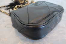 將圖片載入圖庫檢視器 CHANEL/シャネル ココマークフリンジチェーンショルダーバッグ ラムスキン ブラック/ゴールド金具 ショルダーバッグ 700090244