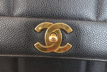画像をギャラリービューアに読み込む, CHANEL/シャネル マドモアゼルハンドバッグ キャビアスキン ブラック/ゴールド金具 ハンドバッグ 800030016