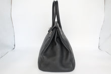 将图片加载到图库查看器,HERMES BIRKIN 35 Togo leather Black □R刻印 Hand bag 800100081