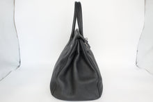 将图片加载到图库查看器,HERMES BIRKIN 35 Togo leather Black □R刻印 Hand bag 800100081