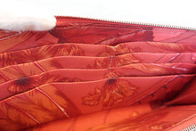 Load image into Gallery viewer, HERMES  Azapp Long Silkin Epsom leather/Silk Rouge pivoine T Engraving Wallet 700050130