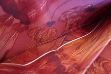 Load image into Gallery viewer, HERMES  Azapp Long Silkin Epsom leather/Silk Rouge pivoine T Engraving Wallet 700050130