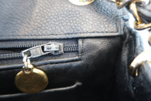 Load image into Gallery viewer, CHANEL Border Stitch chain shoulder bag Caviar skin Black/Gold hadware Shoulder bag 800080132