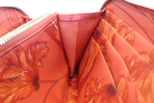 Load image into Gallery viewer, HERMES  Azapp Long Silkin Epsom leather/Silk Rouge pivoine T Engraving Wallet 700050130