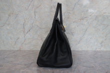 画像をギャラリービューアに読み込む, HERMES/エルメス バーキン35 アルデンヌ ブラック □D刻印 ハンドバッグ 800010127