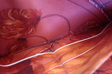 Load image into Gallery viewer, HERMES  Azapp Long Silkin Epsom leather/Silk Rouge pivoine T Engraving Wallet 700050130
