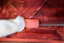 Load image into Gallery viewer, HERMES  Azapp Long Silkin Epsom leather/Silk Rouge pivoine T Engraving Wallet 700050130
