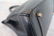 画像をギャラリービューアに読み込む, HERMES/エルメス バーキン35 アルデンヌ ブラック □D刻印 ハンドバッグ 800010127