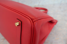 画像をギャラリービューアに読み込む, HERMES/エルメス バーキン35 ヴォーエプソン ヴァーミリオン □H刻印 ハンドバッグ 700030121