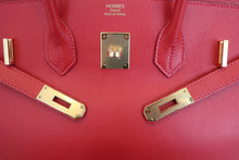 画像をギャラリービューアに読み込む, HERMES/エルメス バーキン35 ヴォーエプソン ヴァーミリオン □H刻印 ハンドバッグ 700030121