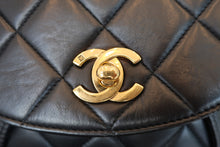 Load image into Gallery viewer, CHANEL Matelasse chain back pack Lambskin Black/Gold hadware Back pack 800080227