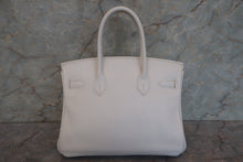 画像をギャラリービューアに読み込む, HERMES/エルメス バーキン30 トリヨンクレマンス ホワイト □N刻印 ハンドバッグ 700110035