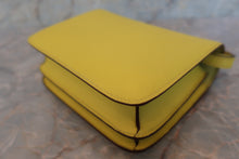 Load image into Gallery viewer, HERMES CONSTANCE MINI Epsom leather Lime A Engraving Shoulder bag 600040204