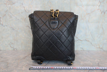 画像をギャラリービューアに読み込む, CHANEL/シャネル マトラッセチェーンリュック ラムスキン ブラック/ゴールド金具 リュック 800070130