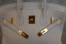 画像をギャラリービューアに読み込む, HERMES/エルメス バーキン30 トリヨンクレマンス ホワイト □N刻印 ハンドバッグ 700110035