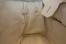 画像をギャラリービューアに読み込む, HERMES/エルメス バーキン30 トリヨンクレマンス ホワイト □N刻印 ハンドバッグ 700110035