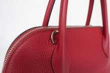 Load image into Gallery viewer, HERMES BOLIDE 31 Clemence leather Rouge grenet X Engraving Shoulder bag 800100092