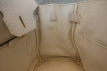 画像をギャラリービューアに読み込む, HERMES/エルメス バーキン30 トリヨンクレマンス ホワイト □N刻印 ハンドバッグ 700110035