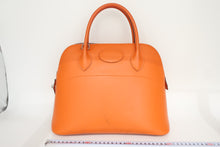 将图片加载到图库查看器,HERMES BOLIDE 31 Chamonix leather Orange □J刻印 Shoulder bag 800100083