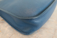 Load image into Gallery viewer, HERMES  EVELYNE1 GM Clemence leather Blue □J Engraving Shoulder bag 700020124