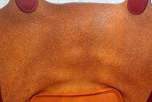 Load image into Gallery viewer, HERMES PICOTIN LOCK TOUCH PM Clemence leather/Swift leather Orange/Rouge grenet X Engraving Hand bag 700120155