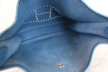 Load image into Gallery viewer, HERMES  EVELYNE1 GM Clemence leather Blue □J Engraving Shoulder bag 700020124