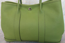 画像をギャラリービューアに読み込む, HERMES/エルメス ガーデンパーティTPM ネゴンダ アニスグリーン □M刻印 トートバッグ 700100173