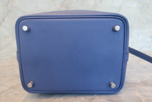 画像をギャラリービューアに読み込む, HERMES/エルメス ピコタンロックPMトレサージュ ヴォーエプソン ブルーブライトン/カプシーヌ/ブルーサフィール C刻印 ハンドバッグ 700120149