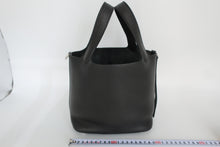 将图片加载到图库查看器,HERMES PICOTIN LOCK PM Clemence leather Black X刻印 Hand bag 800100098